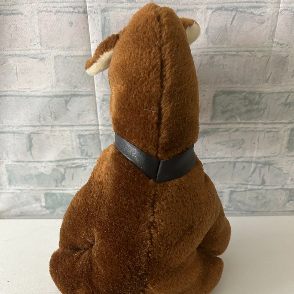 M. GALAPO  BROWN PUPPY DOG STUFFED ANIMAL - Picture 3 of 3